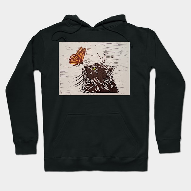 Curious cat Hoodie by Kunstner74